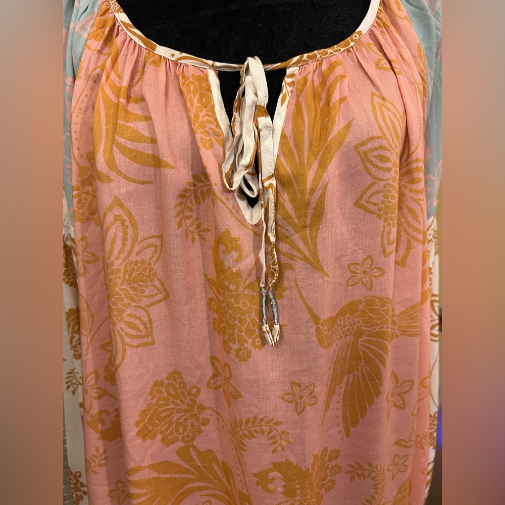 Johnny Was Waimea Mixed Peasant Top. - Picture 3 of 7